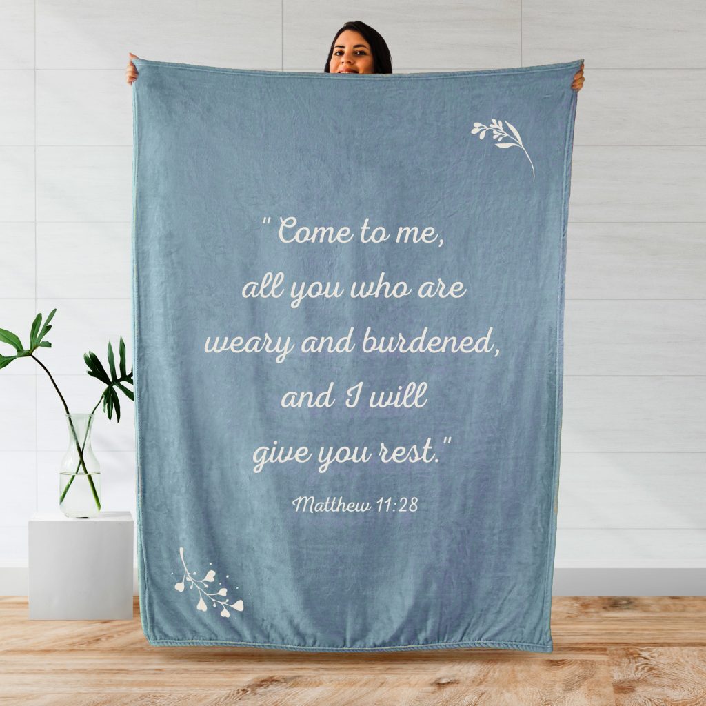 Matthew 11:28 Prayer Blanket