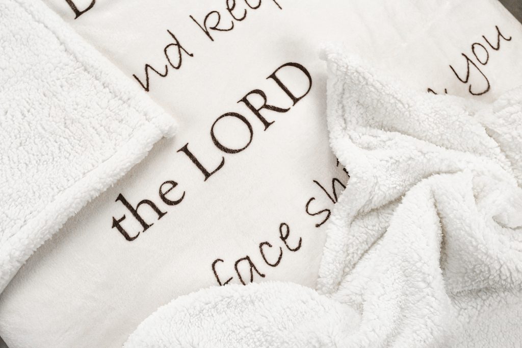 Numbers 6:24-26 Scripture Blanket