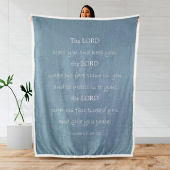 Numbers 6:24-26 Scripture Blanket